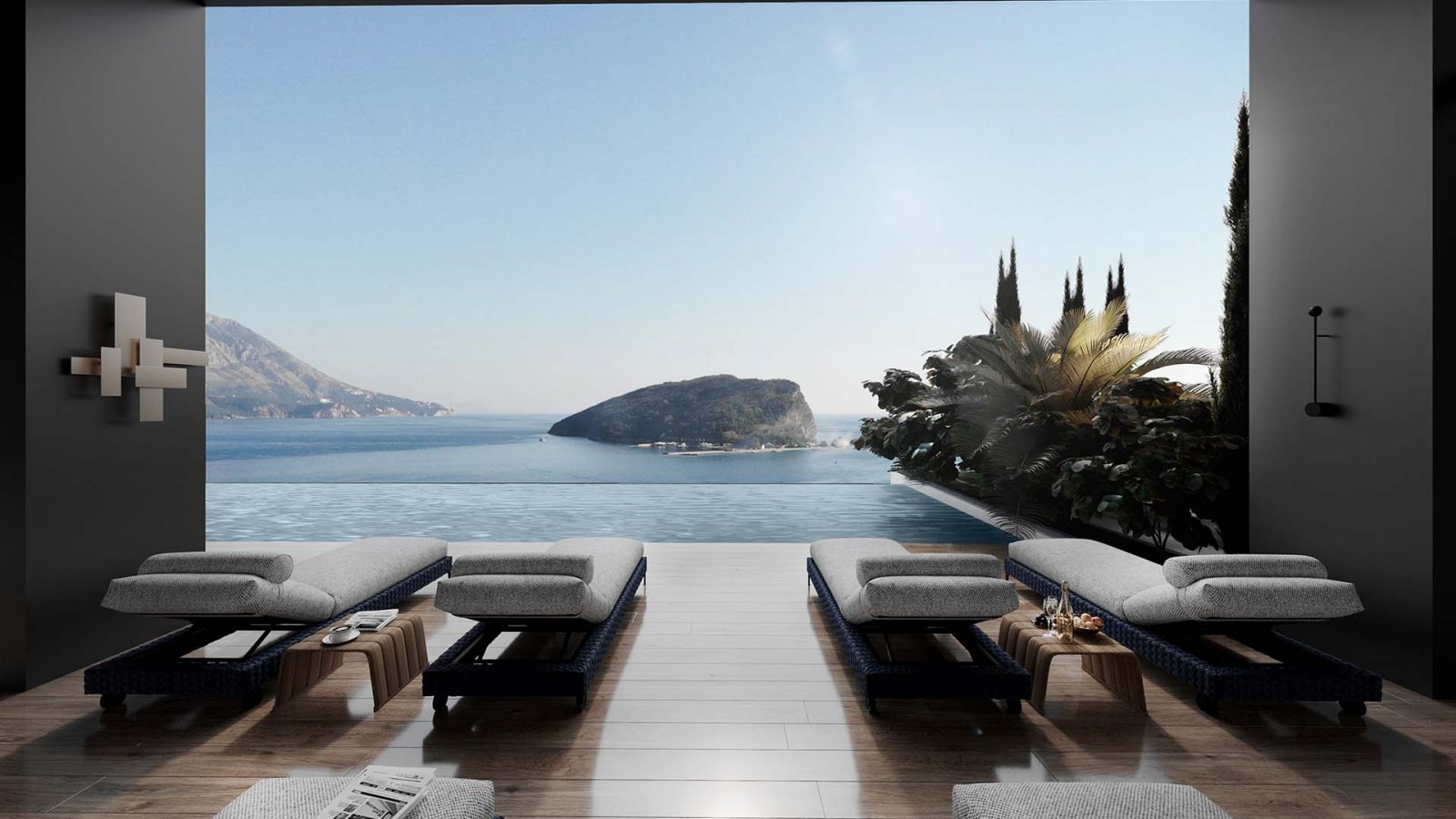 Luxury Spacious Apartment is located on the 6th floor of 5* Hotel in Budva in the first line by the sea and beach. Budva Old Town is 3 minutes walk...