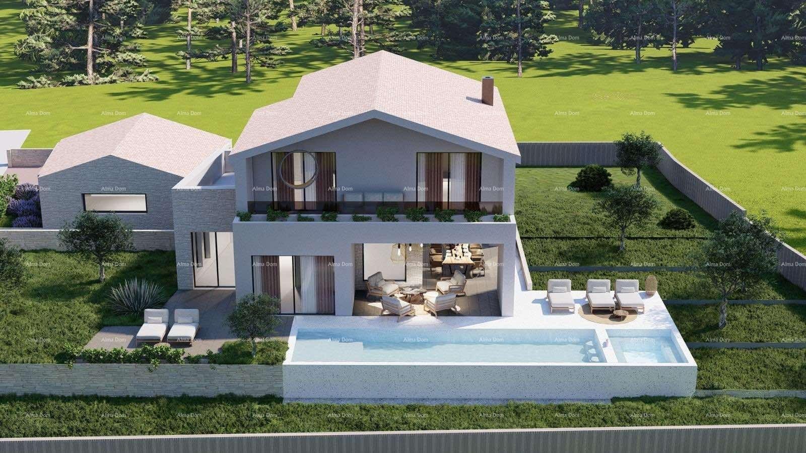 Bauland Tinjan – Baugrundstück 1.152 m² mit Genehmigung und Projekt für ein Haus mit Pool