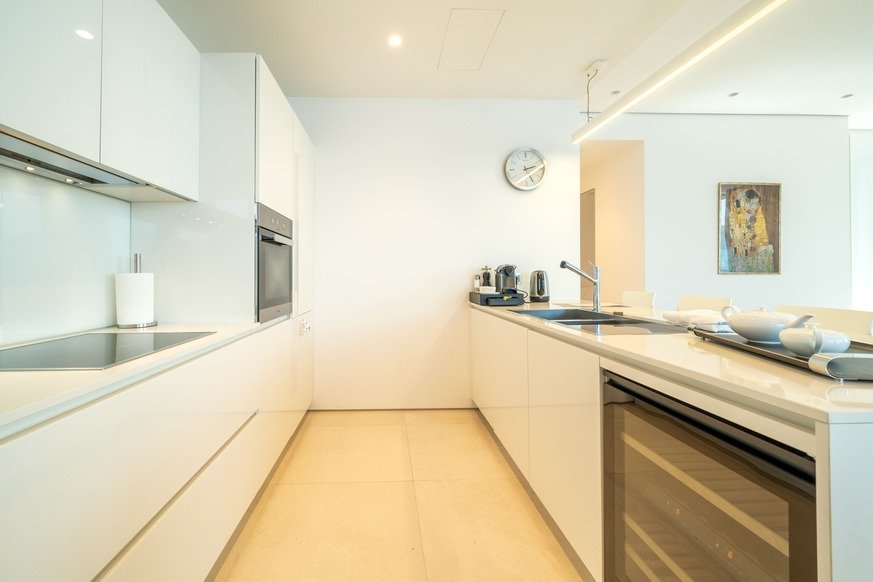  ‍This luxurious hotel apartment is located in Budva. It has a beautiful view of the sea and of the mountain. It is 50m away from the sea and the b...