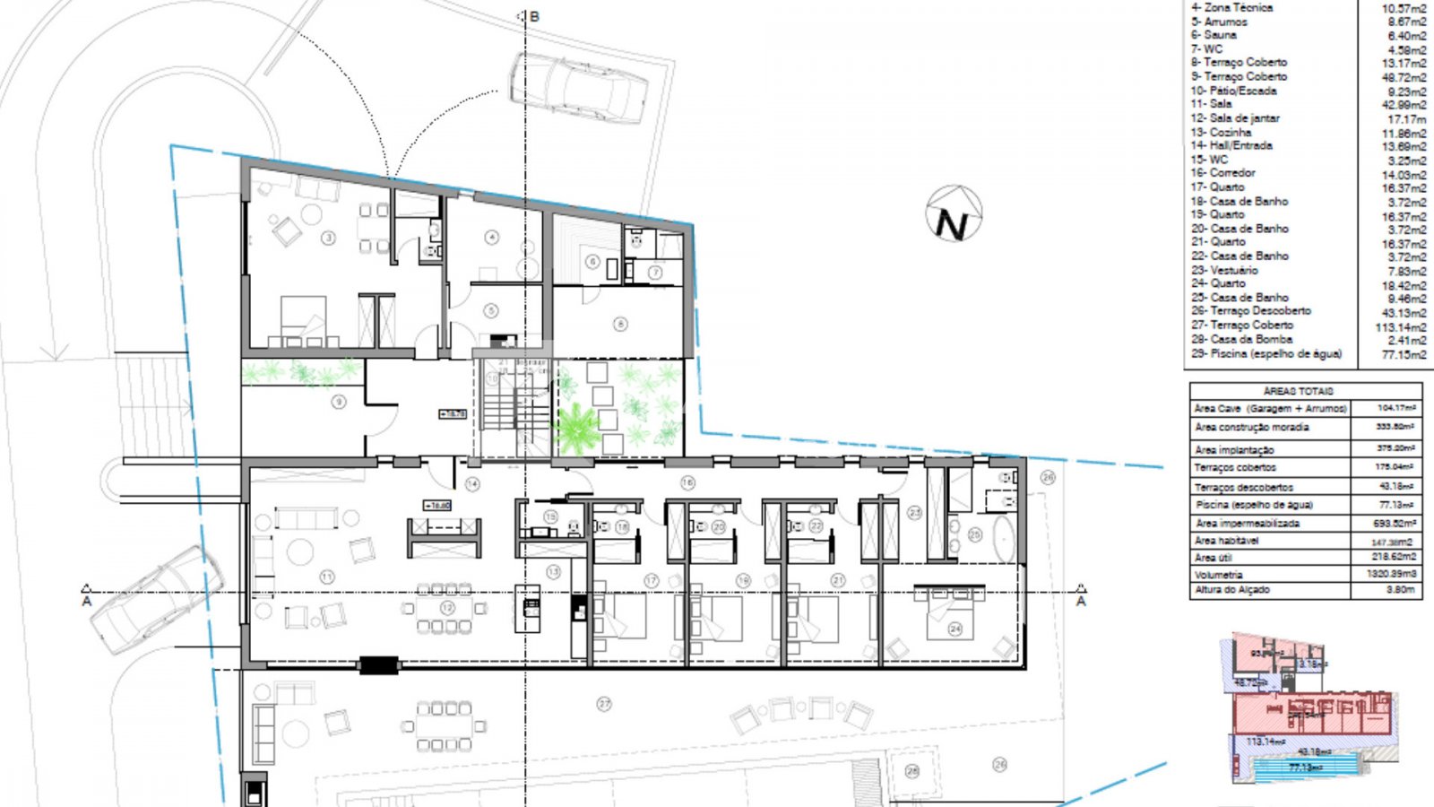 In einer prestigeträchtigen Gegend nahe Lagos, unweit des renommierten Golfplatzes Palmares, vereint diese außergewöhnliche Neubauvilla moderne Archit
