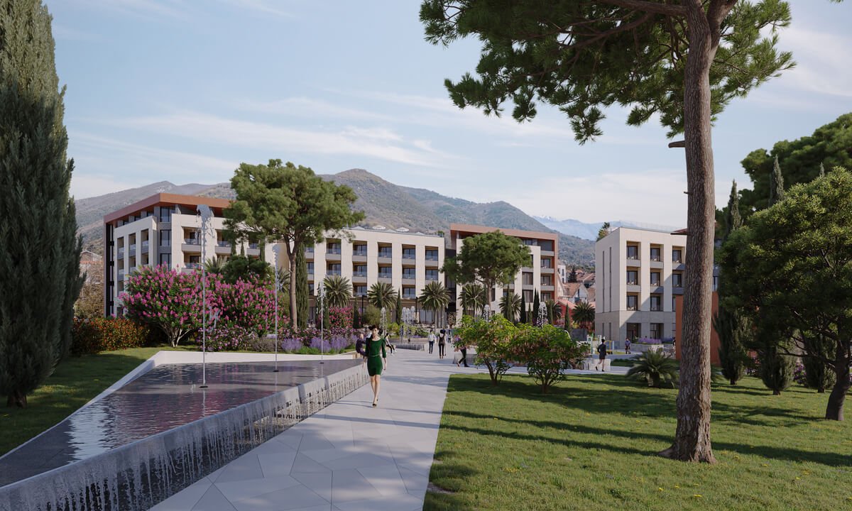 Tivat: LOCATIONApartment is located in 5 star Hotel in Central Tivat, that is in construction and will be finished by the end of 2025. Based near the wate... 