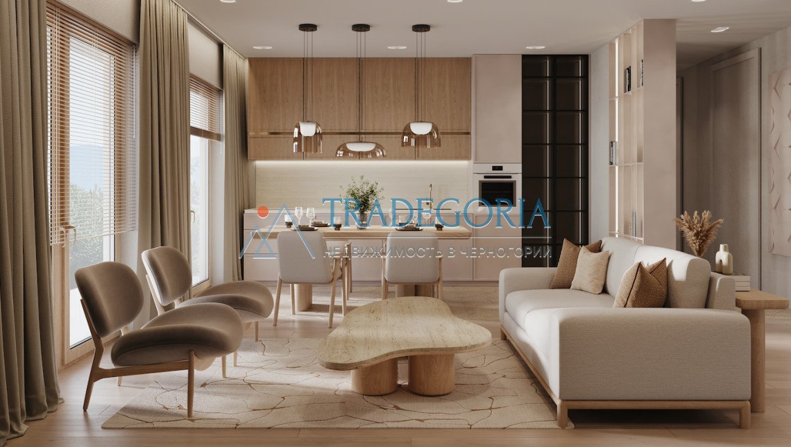 <p>• 1st floor</p><p> • Living area 66.74 m² + 15.14 m² terrace-garden</p><p> • Total area: 81.88 m²</p><h1> Key advantage: a rare layout with a priva