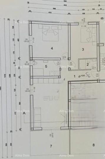 Wohnung Novigrad – Neubau, Wohnung 81,22 m² mit Terrasse von 13 m².