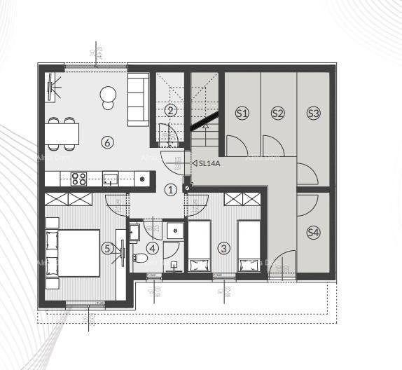 Wohnung Verkauf von Wohnungen im neuen Wohnkomplex, Štinjan! 14A